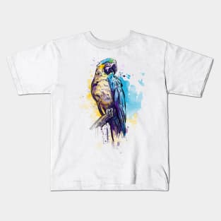 Parrot Watercolor Kids T-Shirt